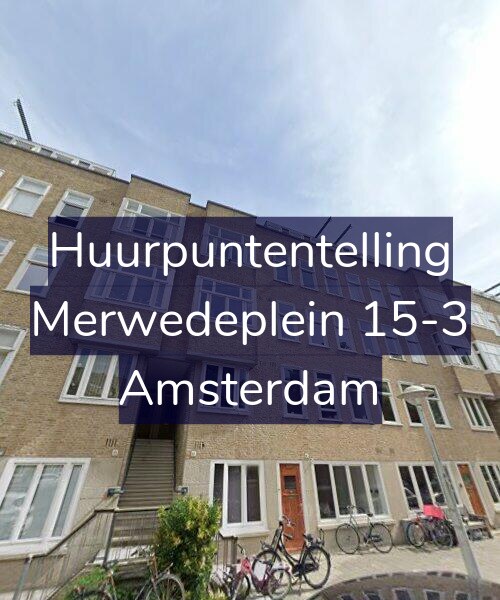 Foto gevel Huurpuntentelling voor Merwedeplein 15-3, Amsterdam