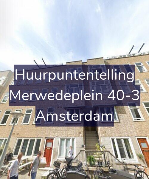 Foto gevel Huurpuntentelling voor Merwedeplein 40-3, Amsterdam