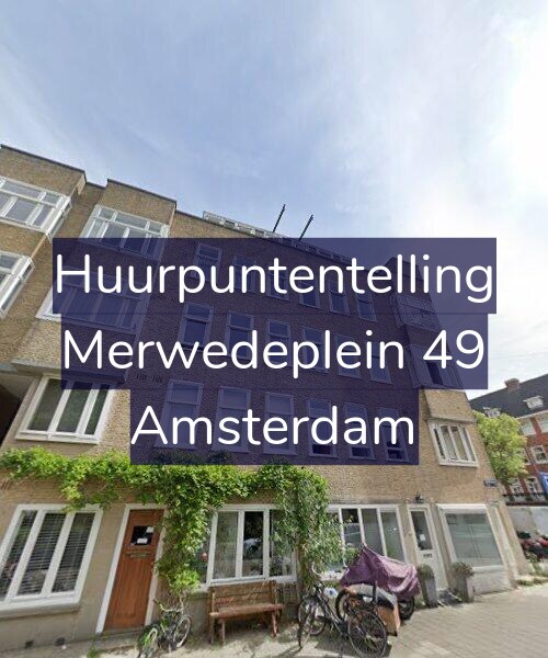 Foto gevel Huurpuntentelling voor Merwedeplein 49, Amsterdam