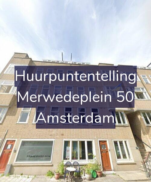Foto gevel Huurpuntentelling voor Merwedeplein 50, Amsterdam