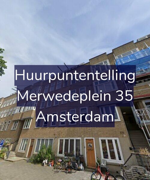 Foto gevel Huurpuntentelling voor Merwedeplein 35, Amsterdam