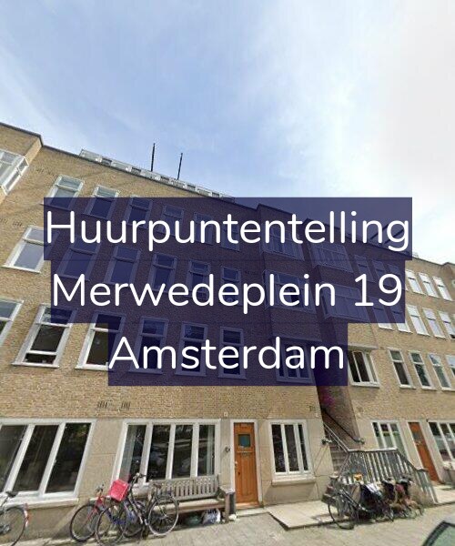 Foto gevel Huurpuntentelling voor Merwedeplein 19, Amsterdam