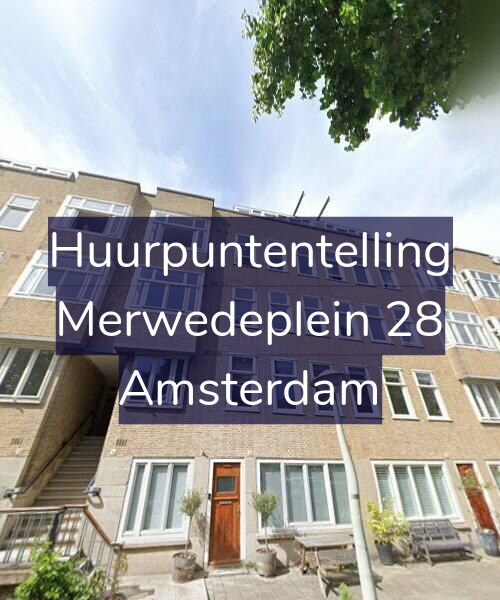 Foto gevel Huurpuntentelling voor Merwedeplein 28, Amsterdam
