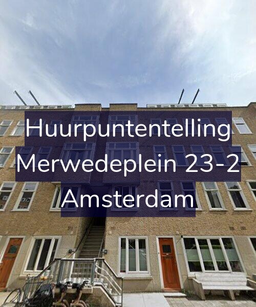 Foto gevel Huurpuntentelling voor Merwedeplein 23-2, Amsterdam