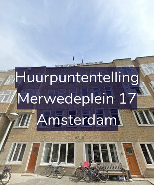 Foto gevel Huurpuntentelling voor Merwedeplein 17, Amsterdam