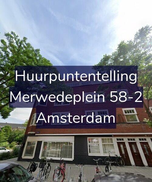 Foto gevel Huurpuntentelling voor Merwedeplein 58-2, Amsterdam
