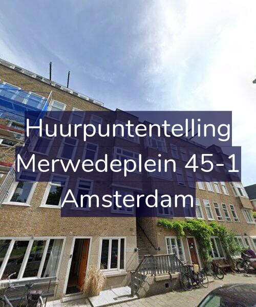 Foto gevel Huurpuntentelling voor Merwedeplein 45-1, Amsterdam