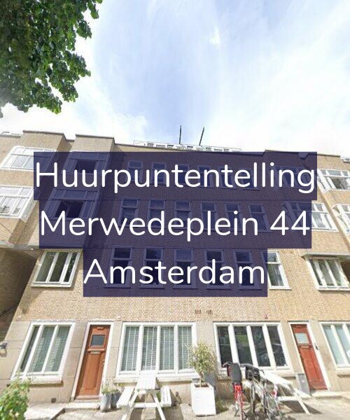 Foto gevel Huurpuntentelling voor Merwedeplein 44, Amsterdam