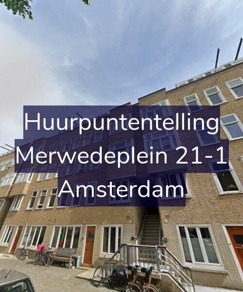 Foto gevel Huurpuntentelling voor Merwedeplein 21-1, Amsterdam