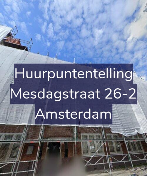 Foto gevel Huurpuntentelling voor Mesdagstraat 26-2, Amsterdam