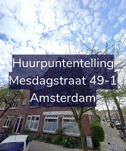 Foto gevel Huurpuntentelling voor Mesdagstraat 49-1, Amsterdam