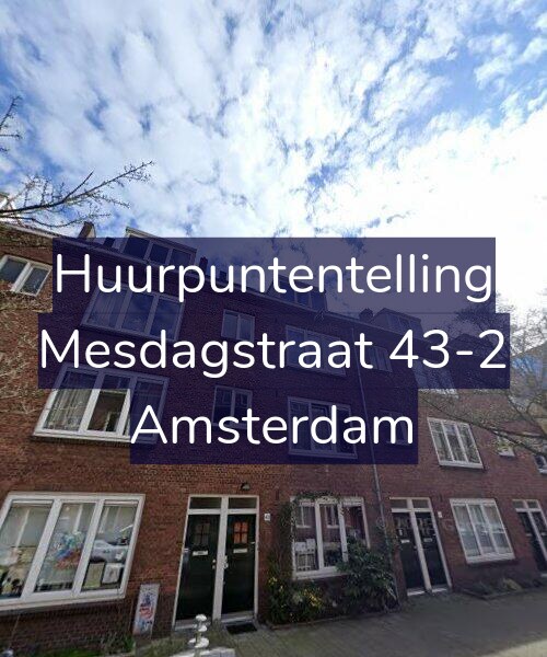 Foto gevel Huurpuntentelling voor Mesdagstraat 43-2, Amsterdam