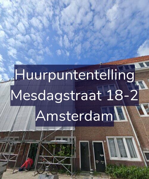 Foto gevel Huurpuntentelling voor Mesdagstraat 18-2, Amsterdam