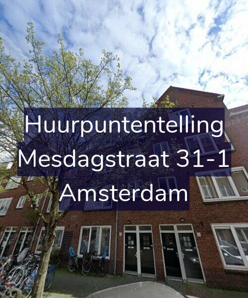 Foto gevel Huurpuntentelling voor Mesdagstraat 31-1, Amsterdam