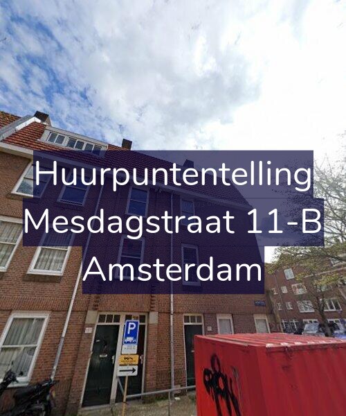 Foto gevel Huurpuntentelling voor Mesdagstraat 11-B, Amsterdam
