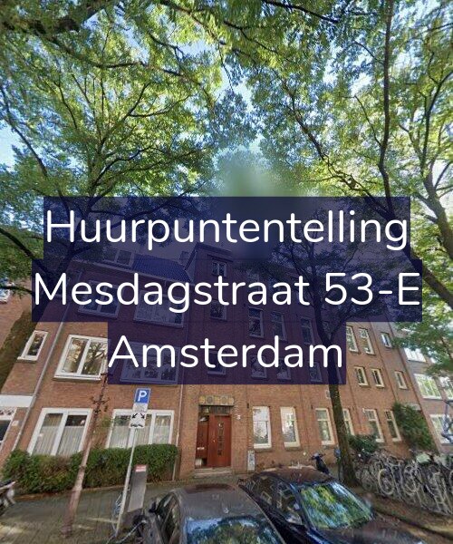 Foto gevel Huurpuntentelling voor Mesdagstraat 53-E, Amsterdam