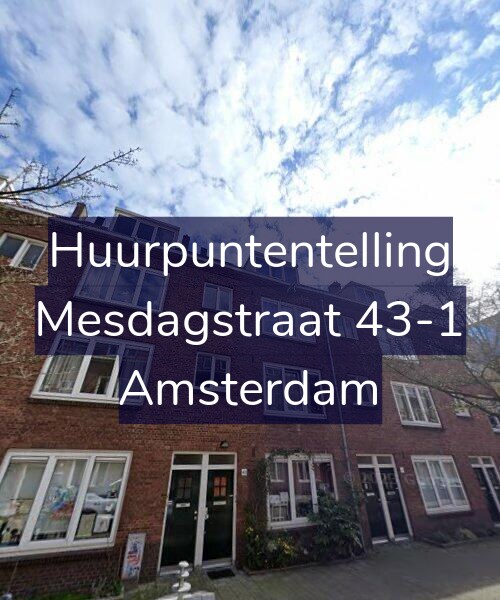 Foto gevel Huurpuntentelling voor Mesdagstraat 43-1, Amsterdam