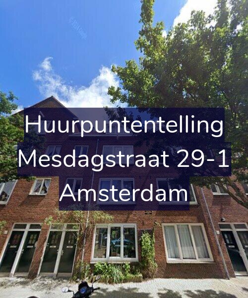 Foto gevel Huurpuntentelling voor Mesdagstraat 29-1, Amsterdam