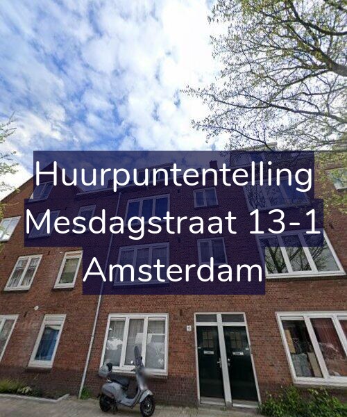 Foto gevel Huurpuntentelling voor Mesdagstraat 13-1, Amsterdam