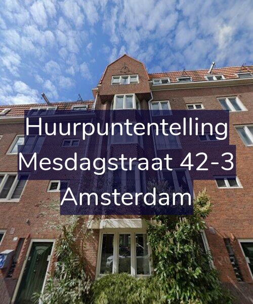 Foto gevel Huurpuntentelling voor Mesdagstraat 42-3, Amsterdam