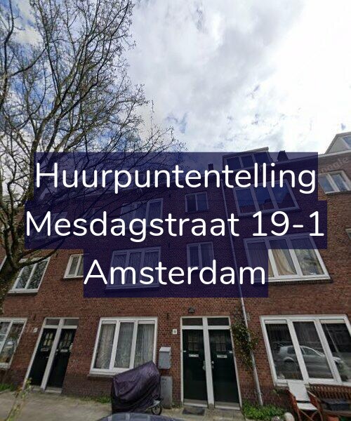 Foto gevel Huurpuntentelling voor Mesdagstraat 19-1, Amsterdam