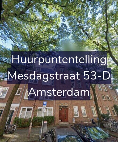 Foto gevel Huurpuntentelling voor Mesdagstraat 53-D, Amsterdam