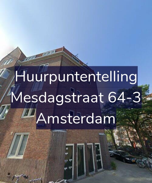 Foto gevel Huurpuntentelling voor Mesdagstraat 64-3, Amsterdam