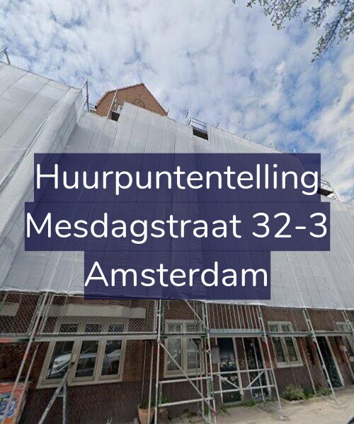 Foto gevel Huurpuntentelling voor Mesdagstraat 32-3, Amsterdam