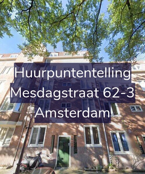 Foto gevel Huurpuntentelling voor Mesdagstraat 62-3, Amsterdam