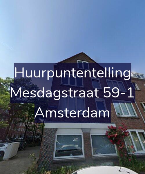 Foto gevel Huurpuntentelling voor Mesdagstraat 59-1, Amsterdam