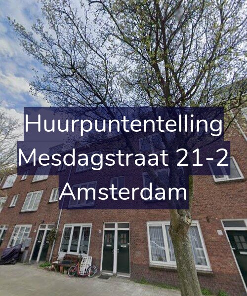 Foto gevel Huurpuntentelling voor Mesdagstraat 21-2, Amsterdam
