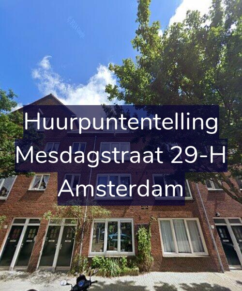 Foto gevel Huurpuntentelling voor Mesdagstraat 29-H, Amsterdam