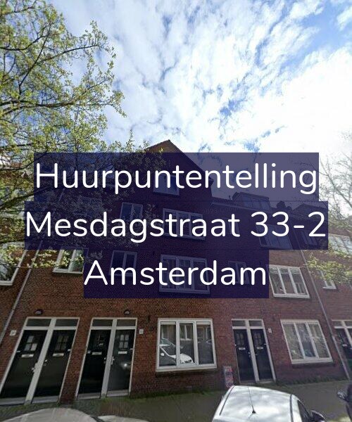 Foto gevel Huurpuntentelling voor Mesdagstraat 33-2, Amsterdam