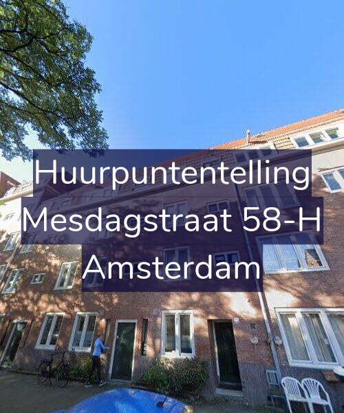 Foto gevel Huurpuntentelling voor Mesdagstraat 58-H, Amsterdam