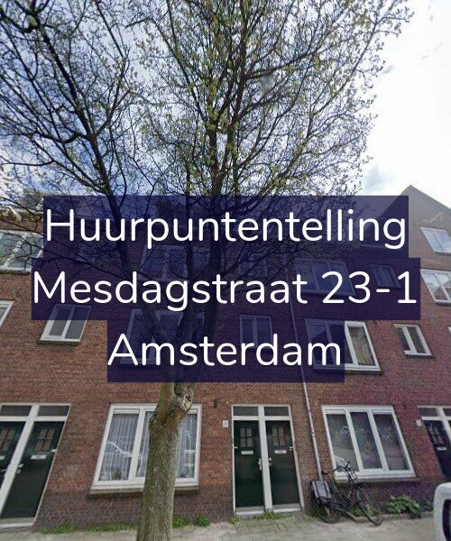 Foto gevel Huurpuntentelling voor Mesdagstraat 23-1, Amsterdam