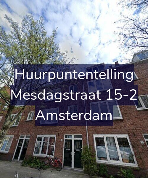 Foto gevel Huurpuntentelling voor Mesdagstraat 15-2, Amsterdam