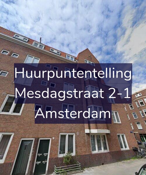 Foto gevel Huurpuntentelling voor Mesdagstraat 2-1, Amsterdam