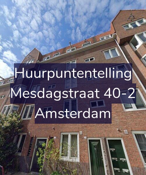 Foto gevel Huurpuntentelling voor Mesdagstraat 40-2, Amsterdam
