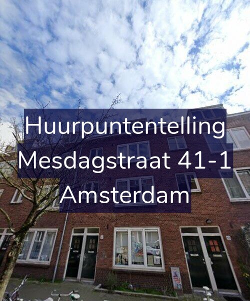 Foto gevel Huurpuntentelling voor Mesdagstraat 41-1, Amsterdam