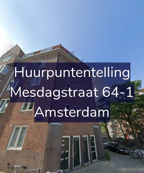 Foto gevel Huurpuntentelling voor Mesdagstraat 64-1, Amsterdam