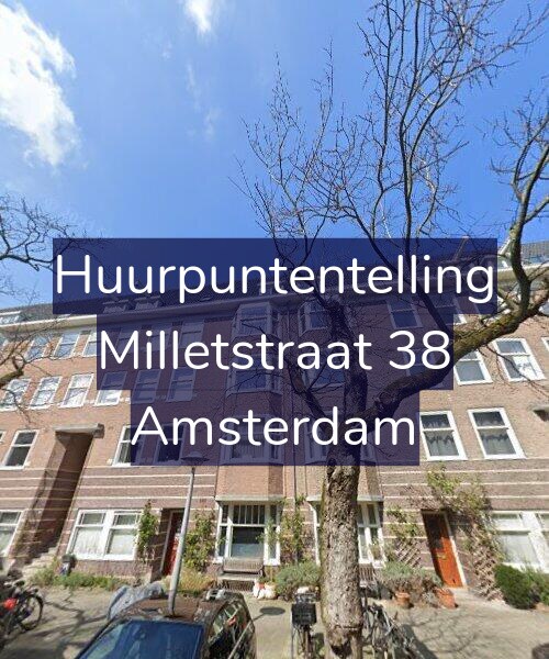 Foto gevel Huurpuntentelling voor Milletstraat 38, Amsterdam