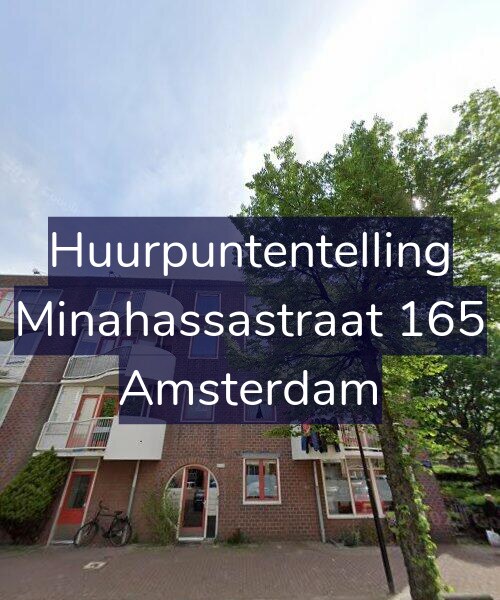 Foto gevel Huurpuntentelling voor Minahassastraat 165, Amsterdam