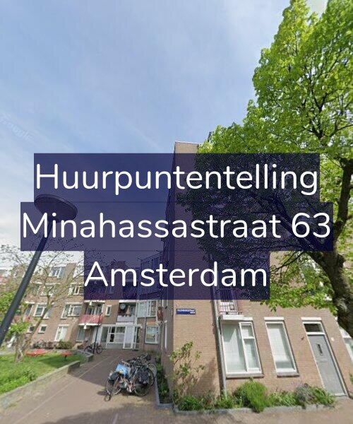 Foto gevel Huurpuntentelling voor Minahassastraat 63, Amsterdam