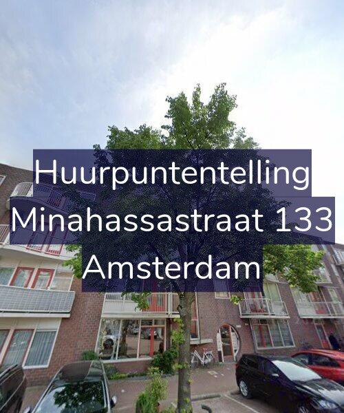 Foto gevel Huurpuntentelling voor Minahassastraat 133, Amsterdam