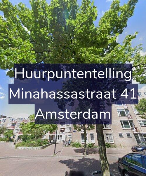 Foto gevel Huurpuntentelling voor Minahassastraat 41, Amsterdam