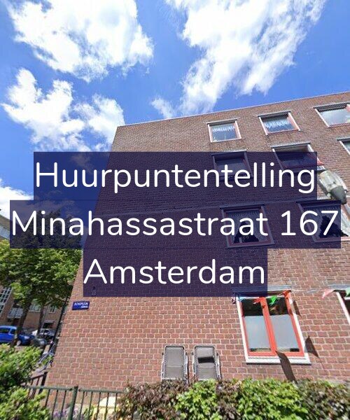 Foto gevel Huurpuntentelling voor Minahassastraat 167, Amsterdam