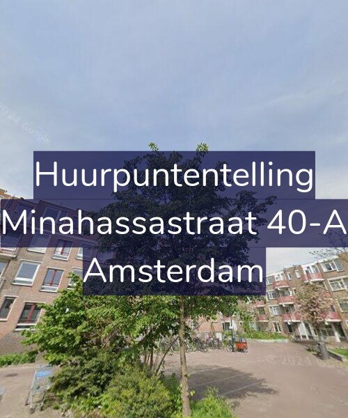 Foto gevel Huurpuntentelling voor Minahassastraat 40-A, Amsterdam