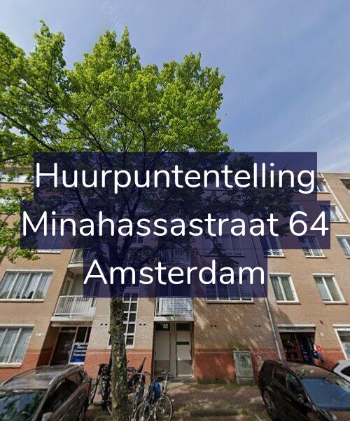 Foto gevel Huurpuntentelling voor Minahassastraat 64, Amsterdam