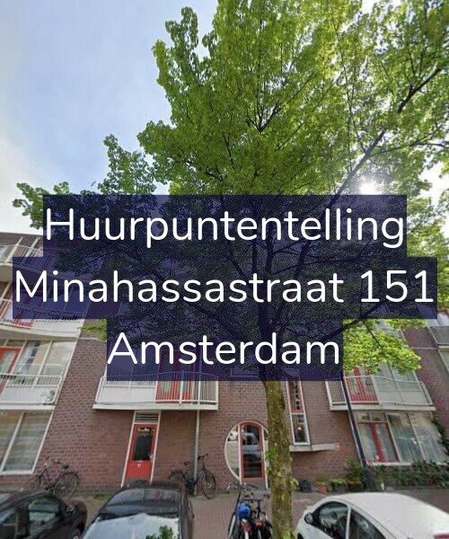 Foto gevel Huurpuntentelling voor Minahassastraat 151, Amsterdam