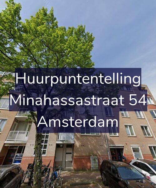 Foto gevel Huurpuntentelling voor Minahassastraat 54, Amsterdam